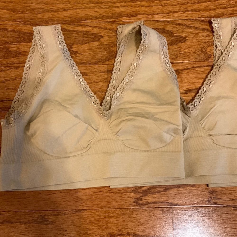 Rhonda Shear Ahh four pack Size Small Shapewear Bra all nude color
